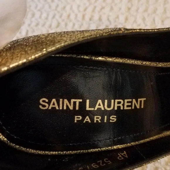 Saint Laurent gold Pumps size 6,5 - Picture 3 of 6
